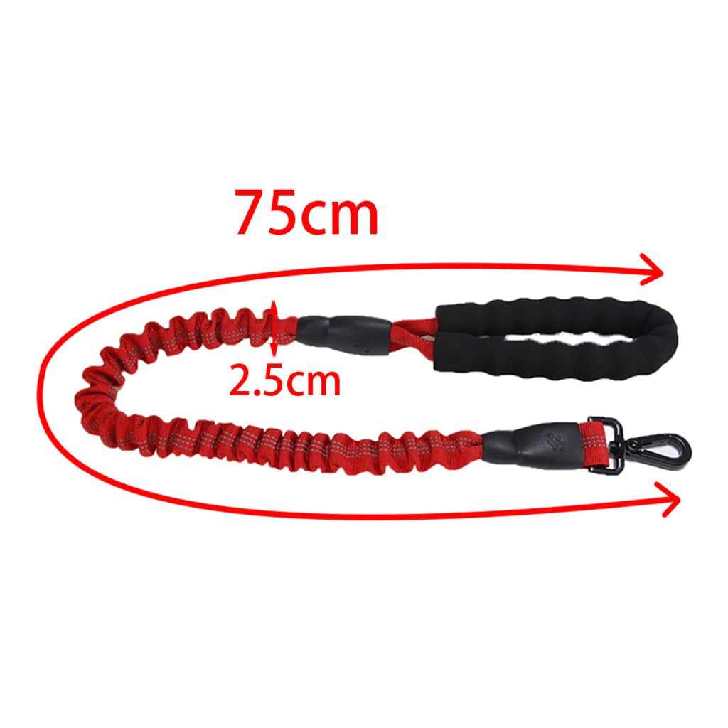 Elastic Adjustable Pet Traction Rope Leash Dog Walking Rope For Dog Red