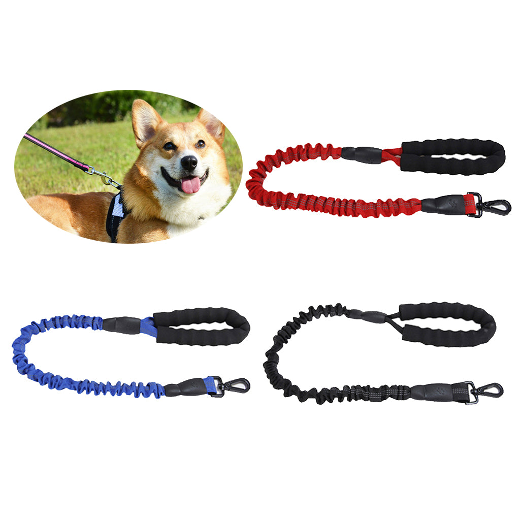 Elastic Adjustable Pet Traction Rope Leash Dog Walking Rope For Dog Red