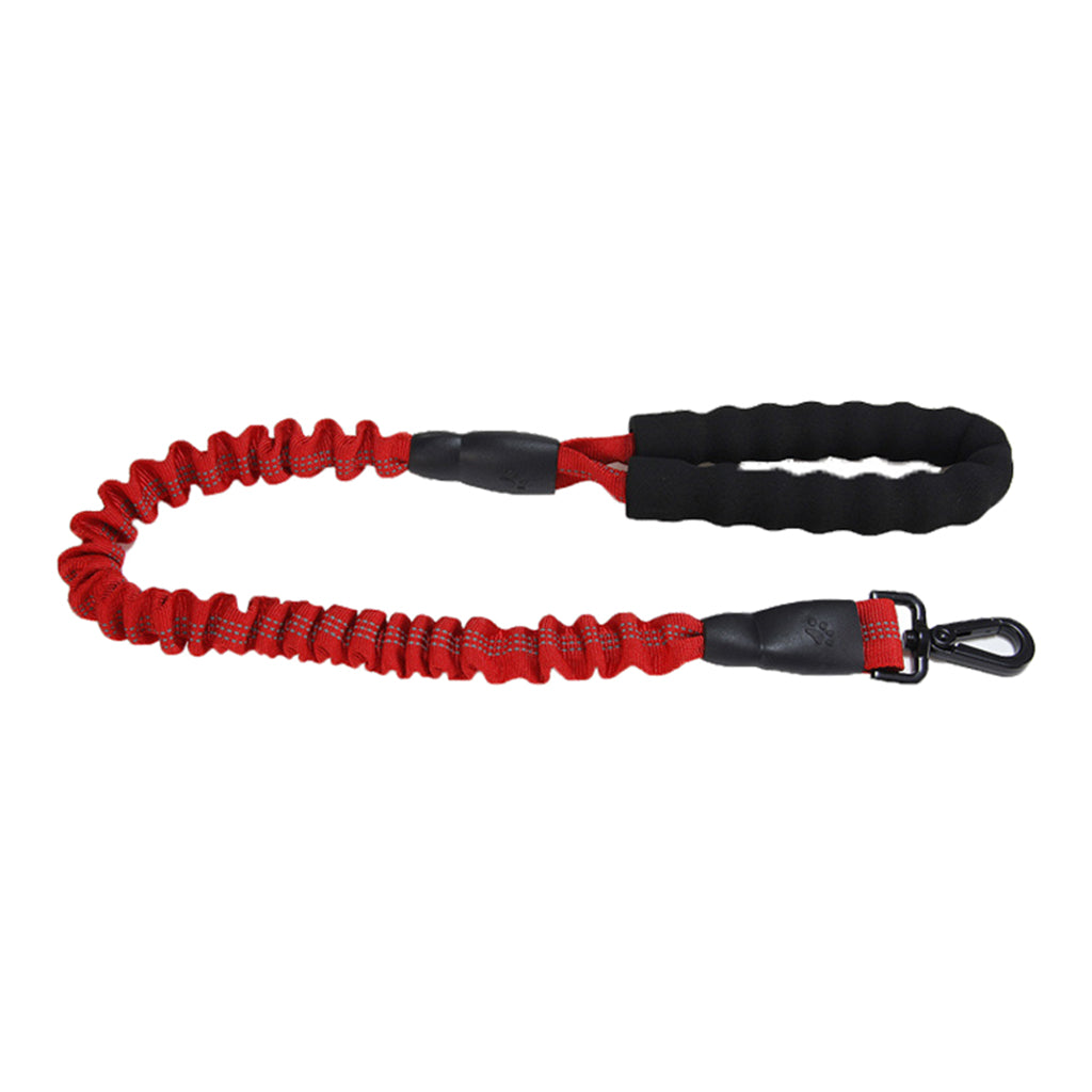 Elastic Adjustable Pet Traction Rope Leash Dog Walking Rope For Dog Red