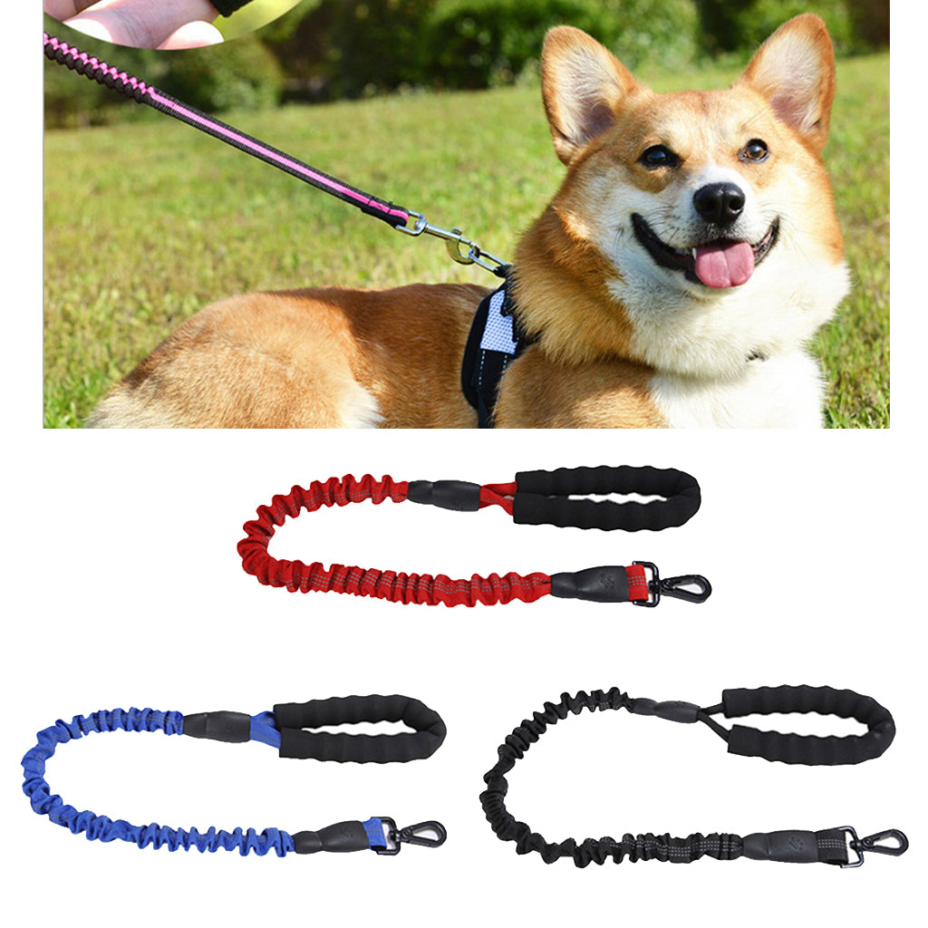 Elastic Adjustable Pet Traction Rope Leash Dog Walking Rope For Dog Red