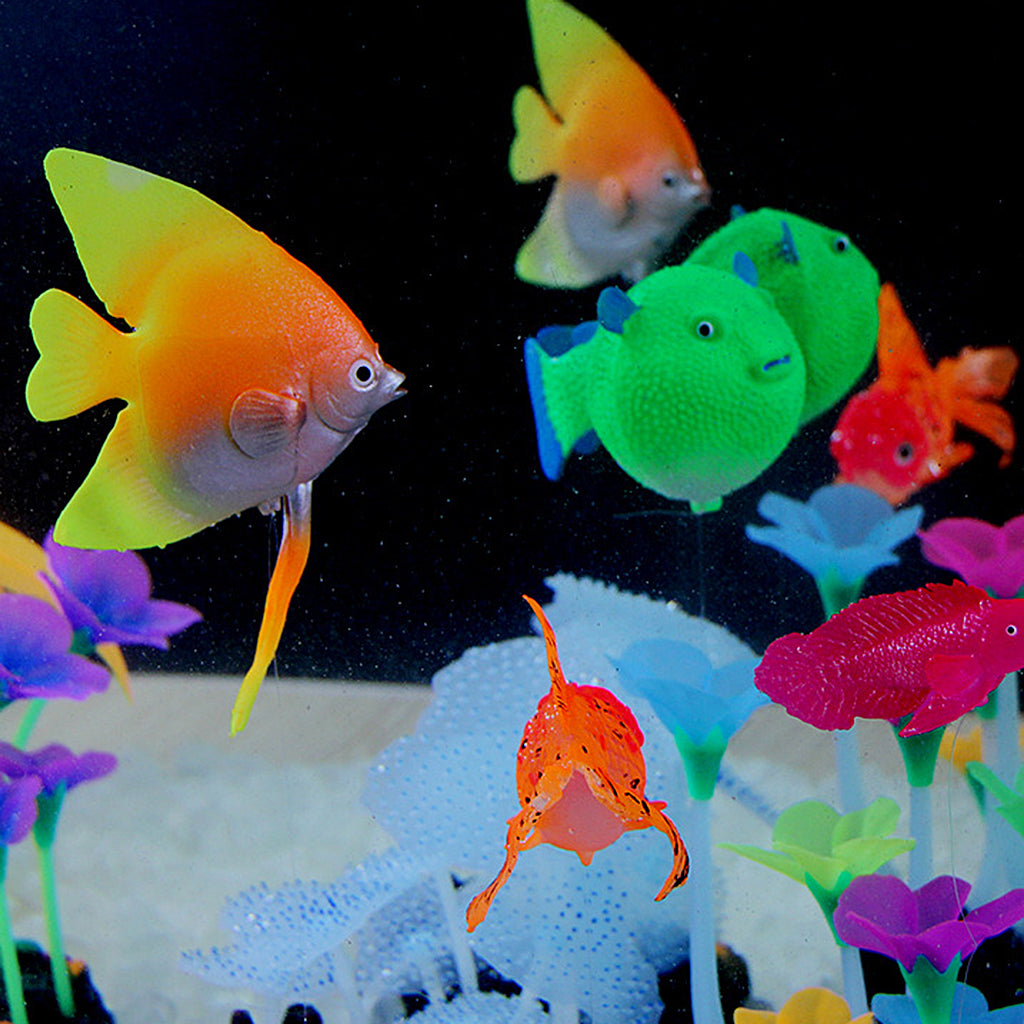 Luminous Simulation Fish Aquarium Glow Decoration Artificial Fishes Blue