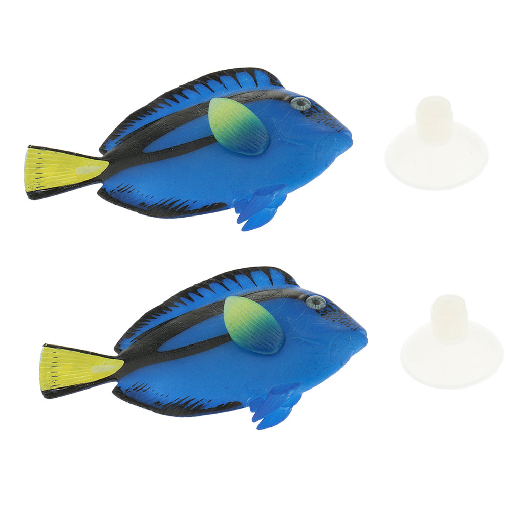 Luminous Simulation Fish Aquarium Glow Decoration Artificial Fishes Blue