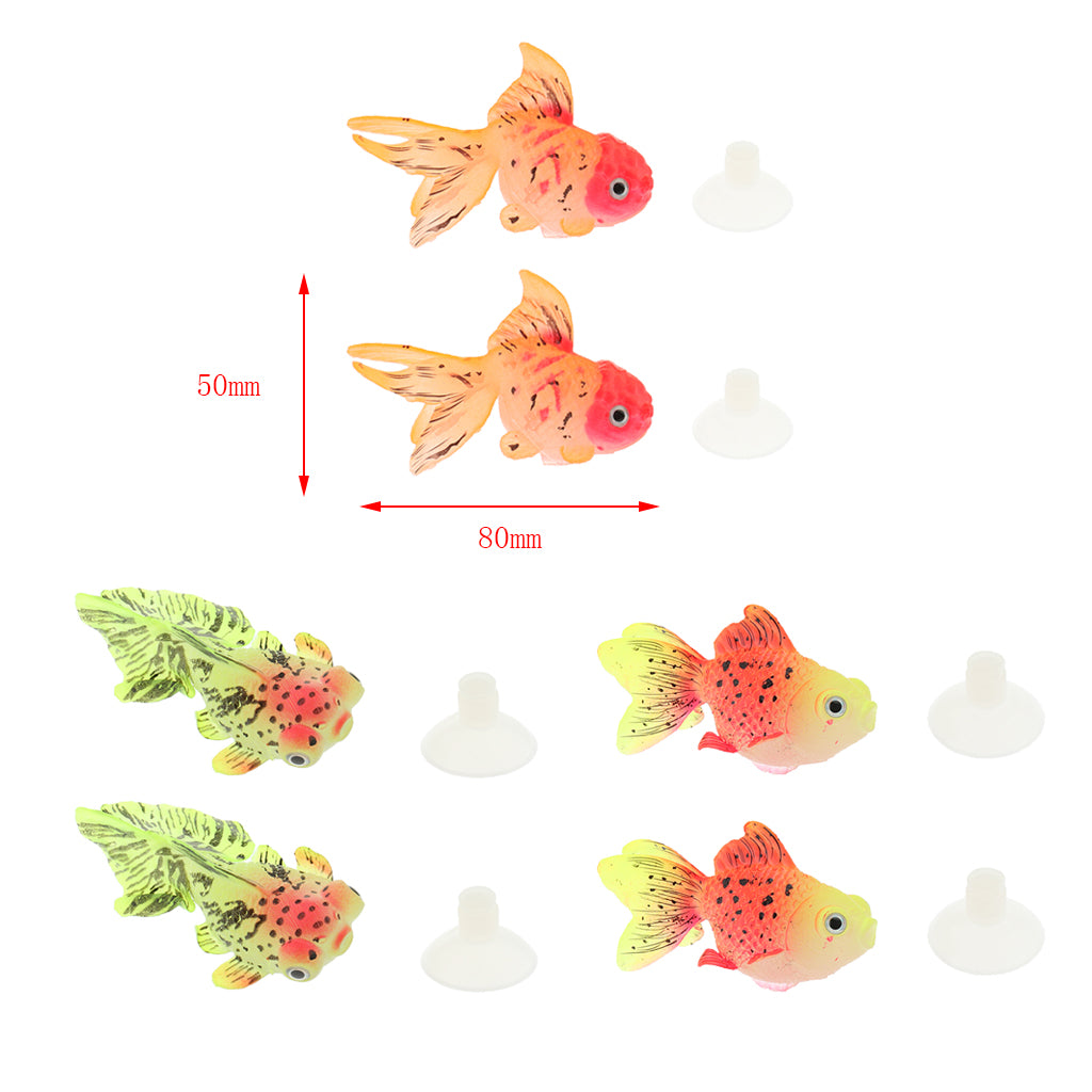 2 Pack Artificial Moving Floating Fish for Fish Tank Aquarium Decor Type 1