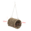 Small Animals Handmade Natural Straw Hammock with Warm Mat