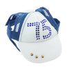 1 Pc Pet Baseball Cap Summer Outdoor Sunbonnet Visor Cap for Cat Dog Blue L