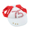 1 Pc Pet Baseball Cap Summer Outdoor Sunbonnet Visor Cap for Cat Dog Red L