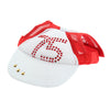 1 Pc Pet Baseball Cap Summer Outdoor Sunbonnet Visor Cap for Cat Dog Red L