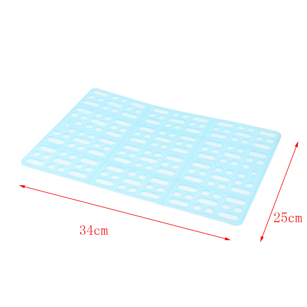 Rabbit Pad for Cages Hamster and Other Small Animal Cage Hole Mats Blue