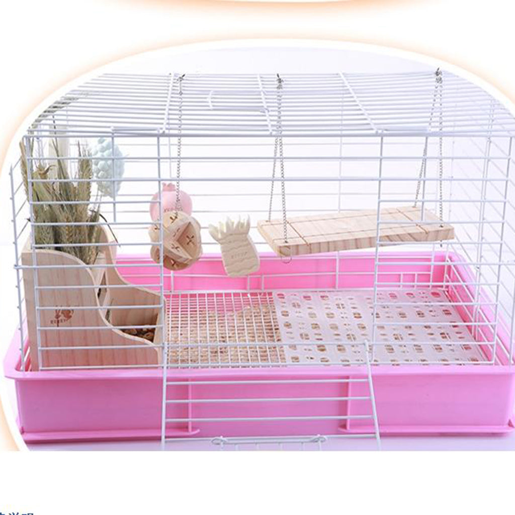 Pets Toys Hanging Bird Cage Hammock Swing Toy Wooden Hanging Perch Toy