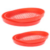 2 Pack Reptile Food Water Bowl Chicken Food Water Tray 35cm