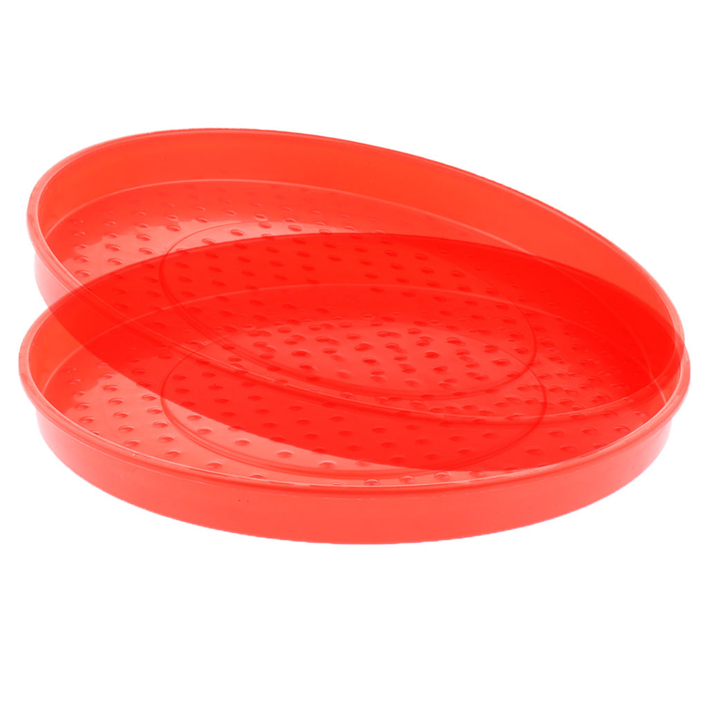 2 Pack Reptile Food Water Bowl Chicken Food Water Tray 35cm