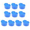 10 Pcs Pigeons Sand Cups Bird Food Water Container Plastic Bowl for Cage L