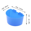 10 Pcs Pigeons Sand Cups Bird Food Water Container Plastic Bowl for Cage L