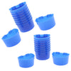 10 Pcs Pigeons Sand Cups Bird Food Water Container Plastic Bowl for Cage L