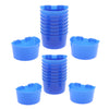 10 Pcs Pigeons Sand Cups Bird Food Water Container Plastic Bowl for Cage L