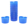 10 Pcs Pigeons Sand Cups Bird Food Water Container Plastic Bowl for Cage S