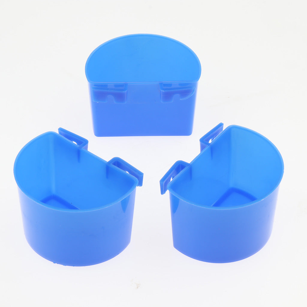 10 Pcs Pigeons Sand Cups Bird Food Water Container Plastic Bowl for Cage S