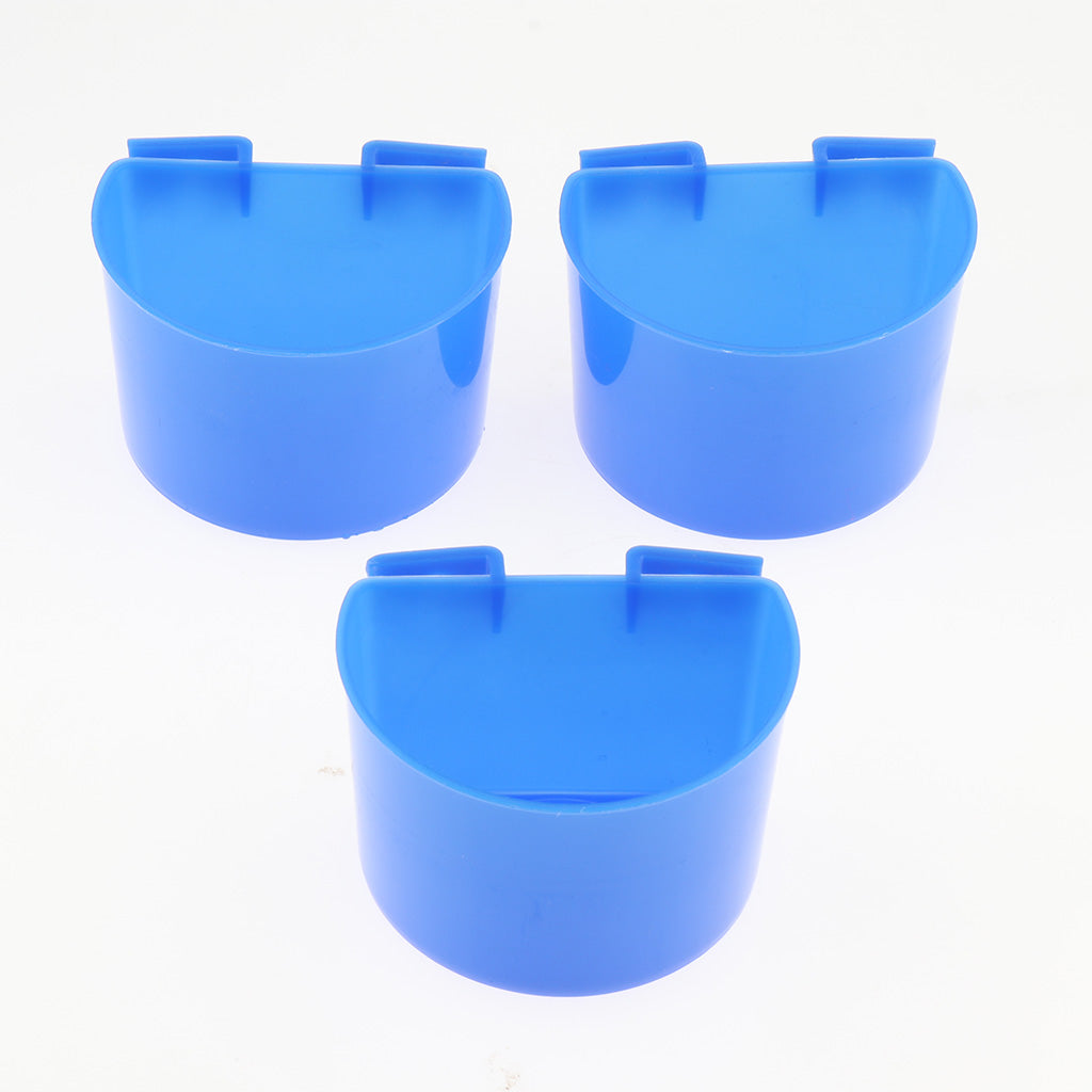 10 Pcs Pigeons Sand Cups Bird Food Water Container Plastic Bowl for Cage S