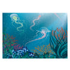 3D Aquarium Landscape Decorative Poster Fish Tank Wall Background 76x46cm