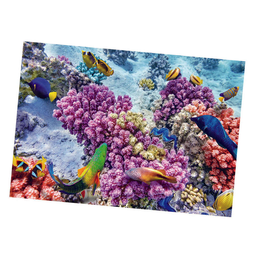 Aquarium Fish Tank Landscape Sticker Fish Tank Wall Decor Picture 76x46cm