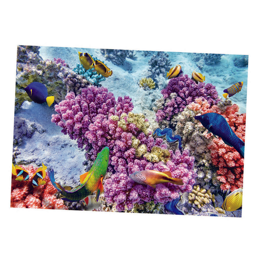 Aquarium Fish Tank Landscape Sticker Fish Tank Wall Decor Picture 76x46cm