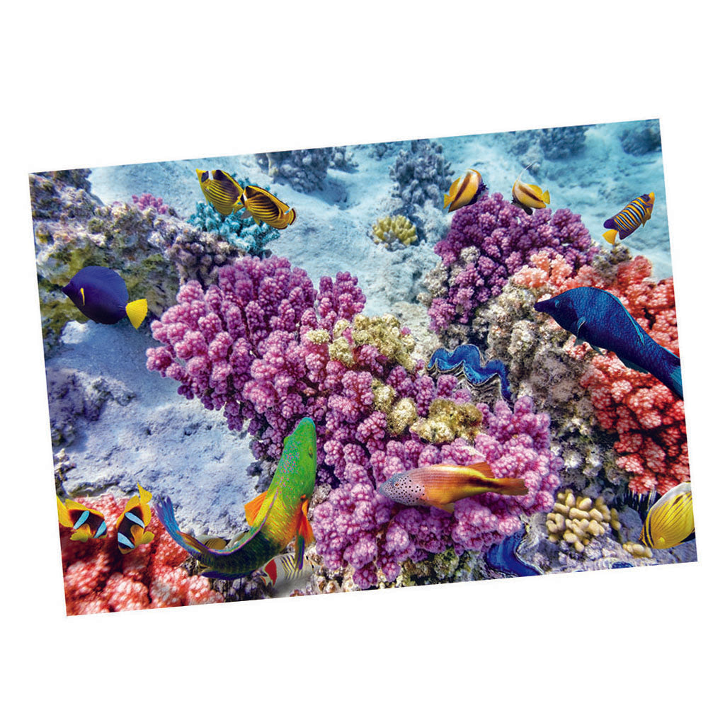 Aquarium Fish Tank Landscape Sticker Fish Tank Wall Decor Picture 76x46cm