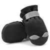 4 Pcs Pet Dog Shoes Boots Anti-Slip Waterproof Pet Paw Protector Dog Shoes  Black-M