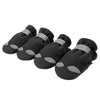 4 Pcs Pet Dog Shoes Boots Anti-Slip Waterproof Pet Paw Protector Dog Shoes  Black-M