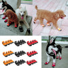 4 Pcs Pet Dog Shoes Boots Anti-Slip Waterproof Pet Paw Protector Dog Shoes  Black-S