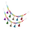 2 Pcs Hanging Climb Toy Parrot Bird Plastic Ladder Swing Bridge with Bell