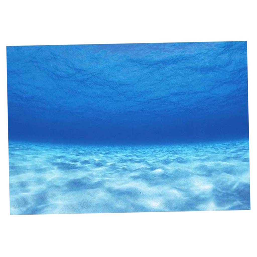 3D One Side Aquarium Universe Landscape Poster Fish Tank Background 76x46cm