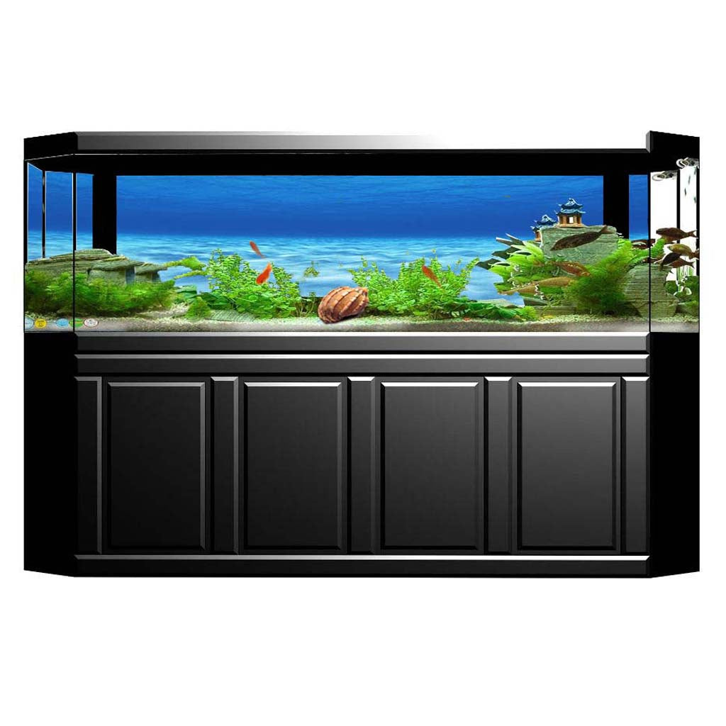 3D One Side Aquarium Universe Landscape Poster Fish Tank Background 76x46cm