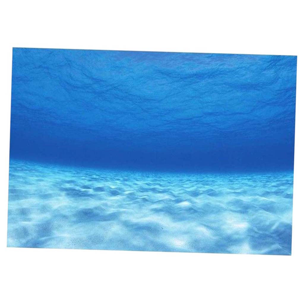 3D One Side Aquarium Universe Landscape Poster Fish Tank Background 61x41cm