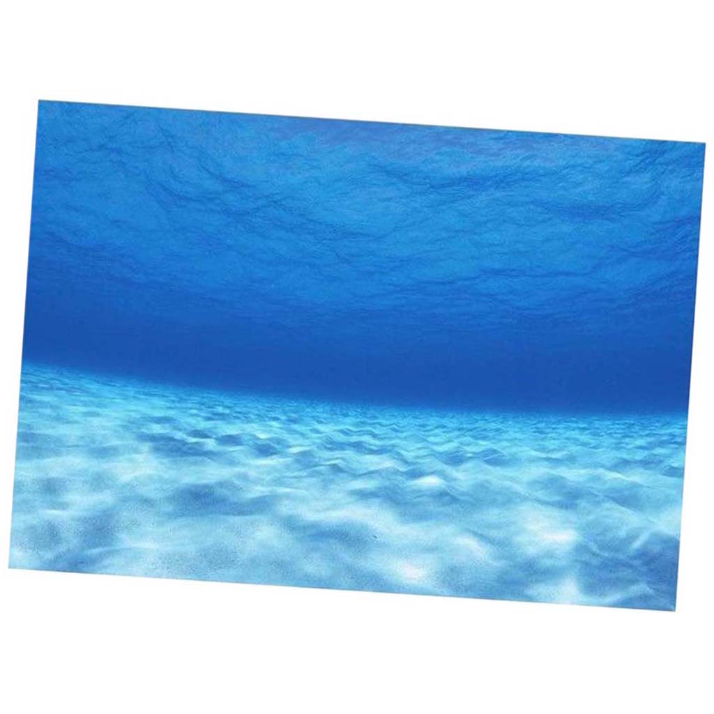 3D One Side Aquarium Universe Landscape Poster Fish Tank Background 61x41cm