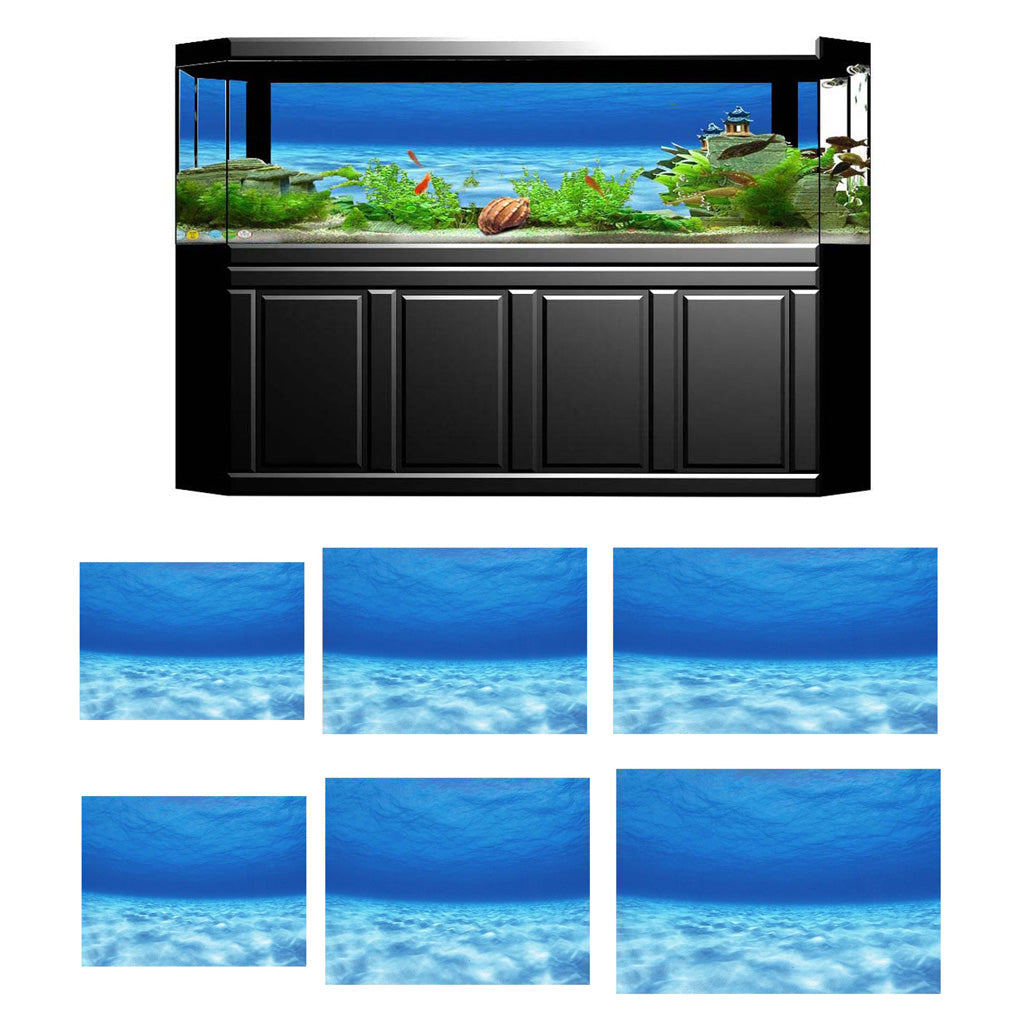 3D One Side Aquarium Universe Landscape Poster Fish Tank Background 61x30cm