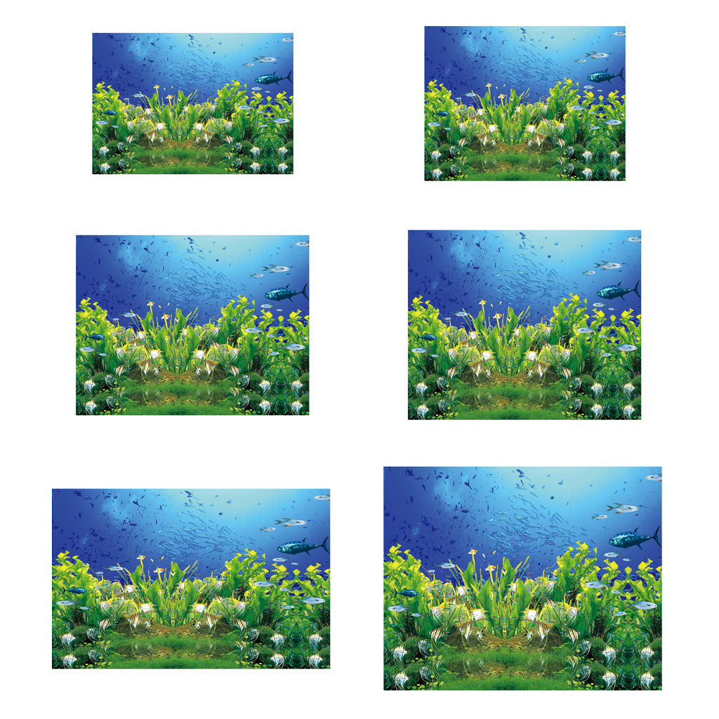 High Definition 3D Single Adhesive Plant Fish Picture Backdrop for Aquarium L