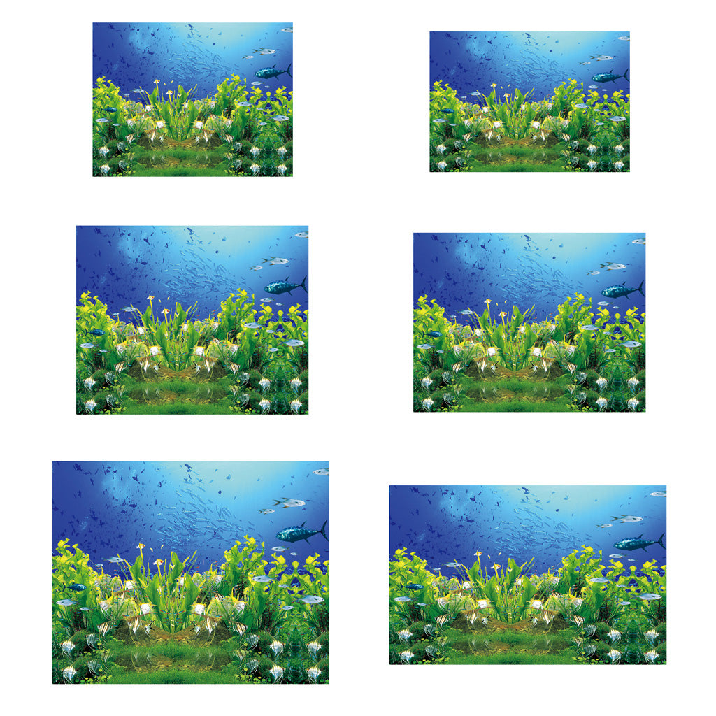 High Definition 3D Single Adhesive Plant Fish Picture Backdrop for Aquarium S