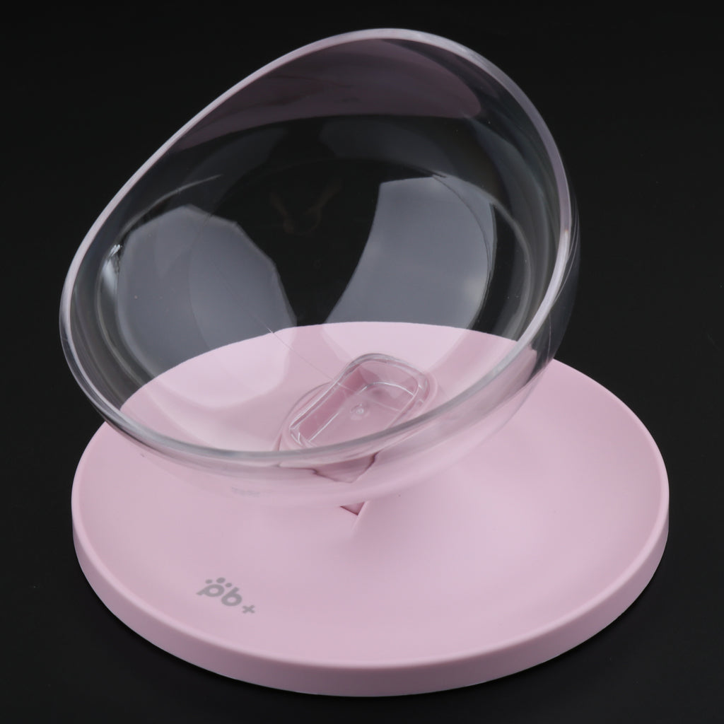 Pet Cat Bowls Kitten Feeding Food Water Bowl with Cute Design Pink