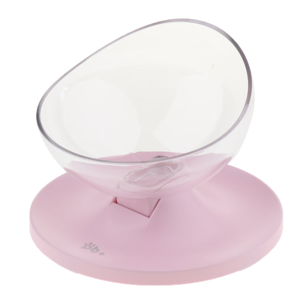 Pet Cat Bowls Kitten Feeding Food Water Bowl with Cute Design Pink