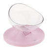 Pet Cat Bowls Kitten Feeding Food Water Bowl with Cute Design Pink