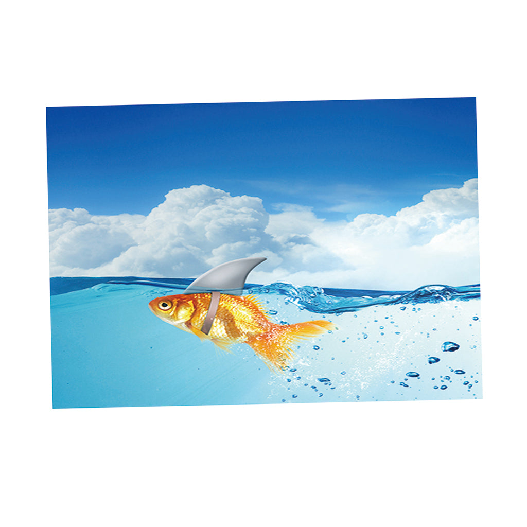 Aquarium Fish Tank Adhesive Background Picture Wall Decoration XS