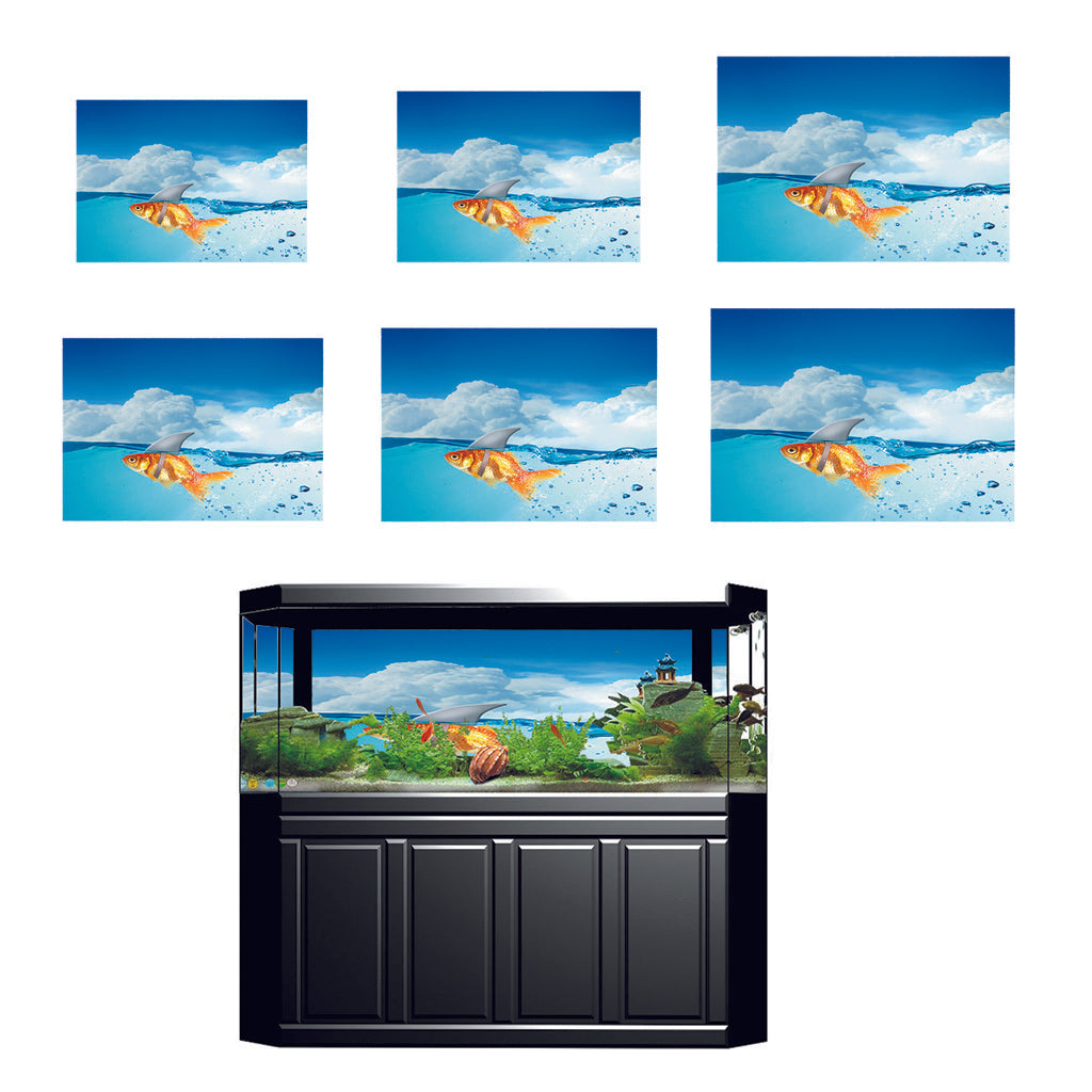 Aquarium Fish Tank Adhesive Background Picture Wall Decoration XS