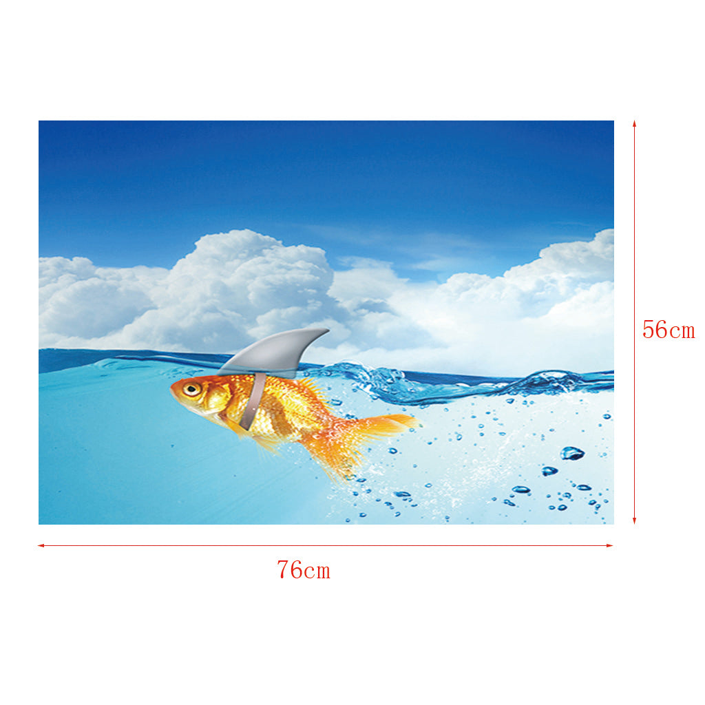 Aquarium Fish Tank Adhesive Background Picture Wall Decoration L