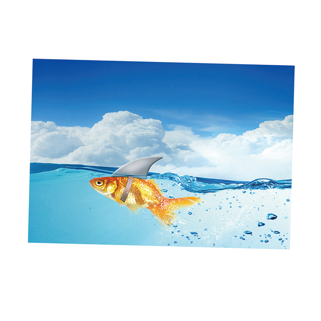 Aquarium Fish Tank Adhesive Background Picture Wall Decoration L