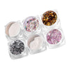 6 Boxes Holographic Mermaid Nail Art Glitter Powder Sequins Flakes Paillette 02