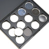 12 Slots Empty Magnetic Palette Box for Eyeshadow Powder Makeup Case w/ Pans