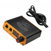 Aluminum Alloy Digital LCD Tattoo Machine Power Supply w/ Clip Cord Black