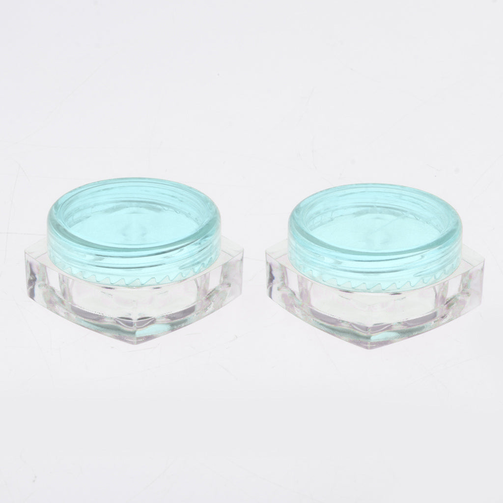 50x Empty Round Makeup Jar Pot Travel Cream Powder Cosmetic Container 5g Green