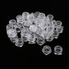 50x Empty Round Makeup Jar Pot Travel Cream Powder Cosmetic Container 5g Clear