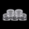 50x Empty Round Makeup Jar Pot Travel Cream Powder Cosmetic Container 5g Clear